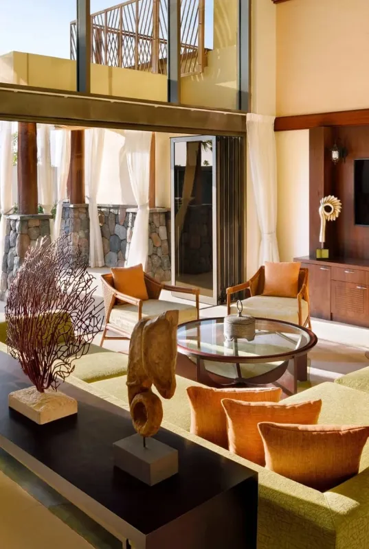 Living area of Lapita Hotel with stunning interior design