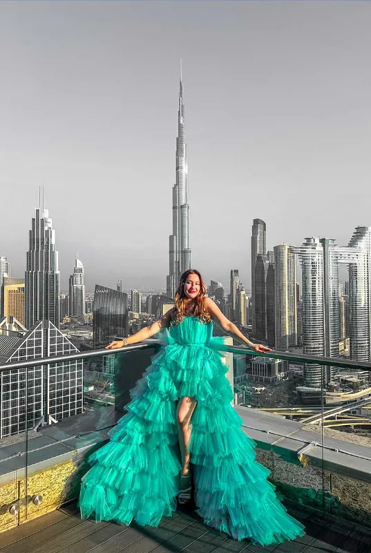 Shangri-La Balcony Flying Dress Videography Shoot
