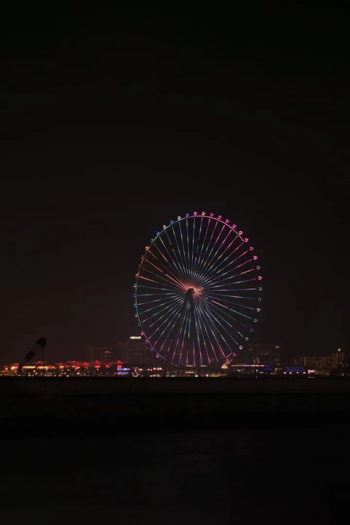 Magneficent View of Ain Dubai from Unique Dhow Cruise