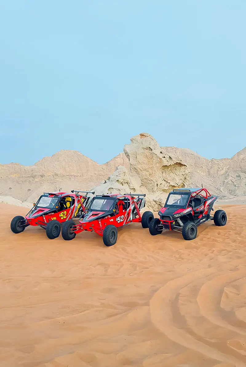 Polaris Buggy in the Desert of Dubai