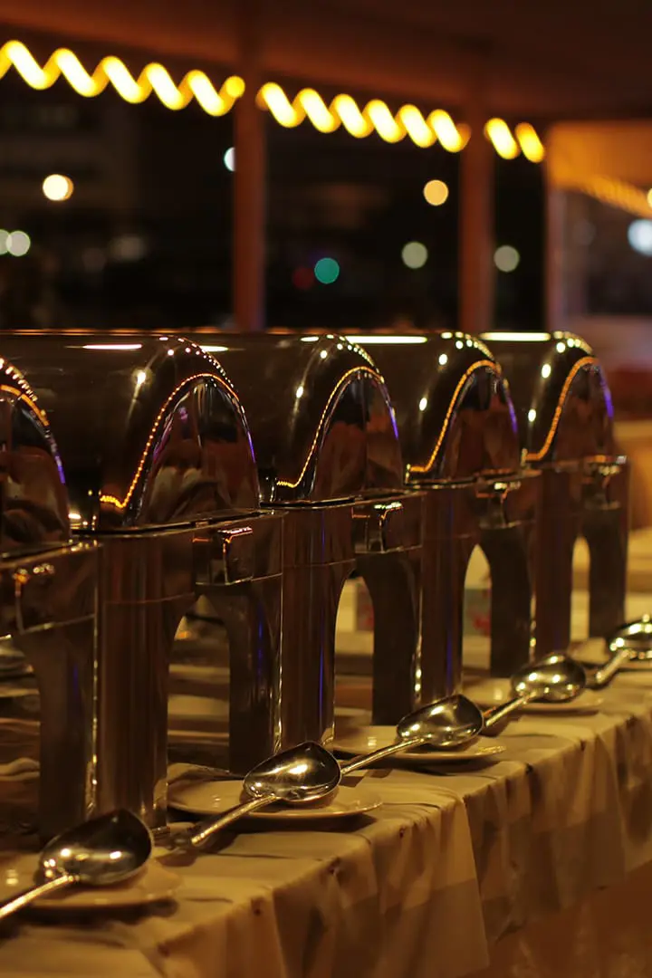 A set of Dinner Buffet in Al Seef Dhow Cruise