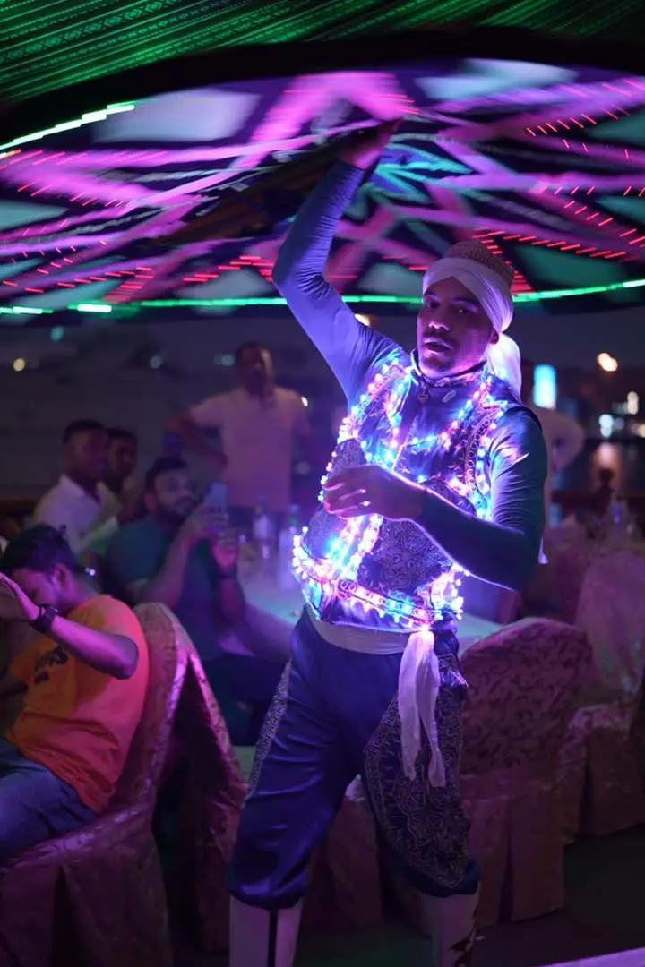Live Tanura Show while Cruising in Rustar Dhow Cruise