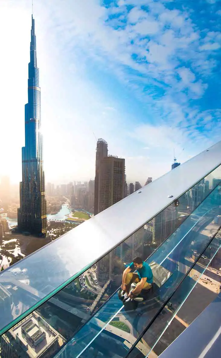 Dubai Sky Views Observatory: Thrill-Seeking Adventure with Glass Slide and Edge Walk