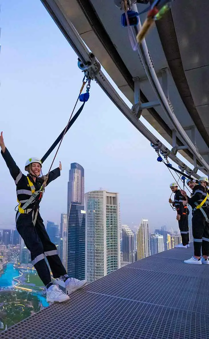 Dubai Sky Views Observatory: Thrill-Seeking Adventure with Glass Slide and Edge Walk