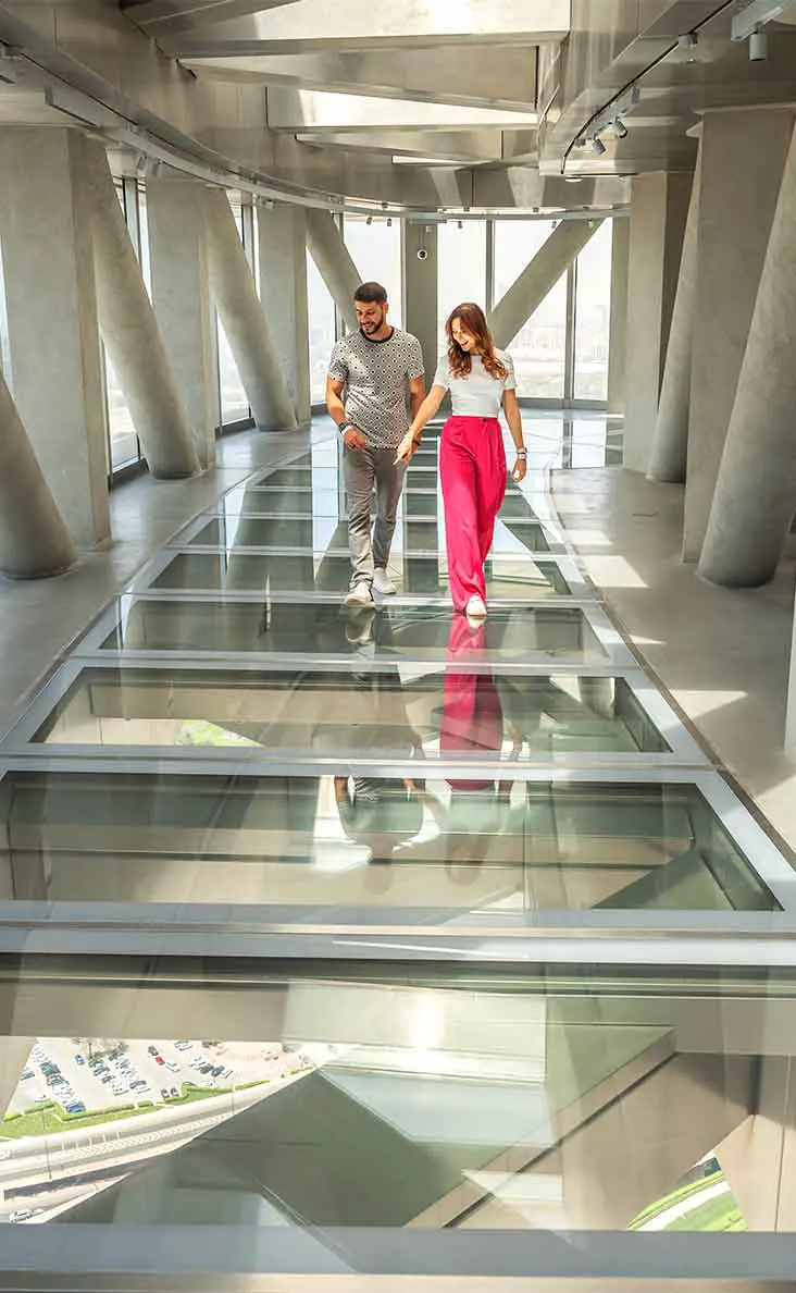 Dubai Sky Views Observatory: Thrill-Seeking Adventure with Glass Slide and Edge Walk