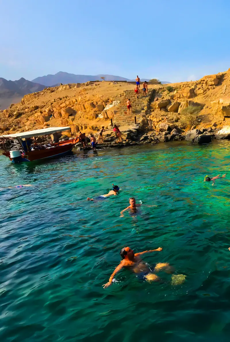Khasab Musandam: Historic Telegraph Island Dhow Cruise & Fjords Explorer with Dolphin Watching