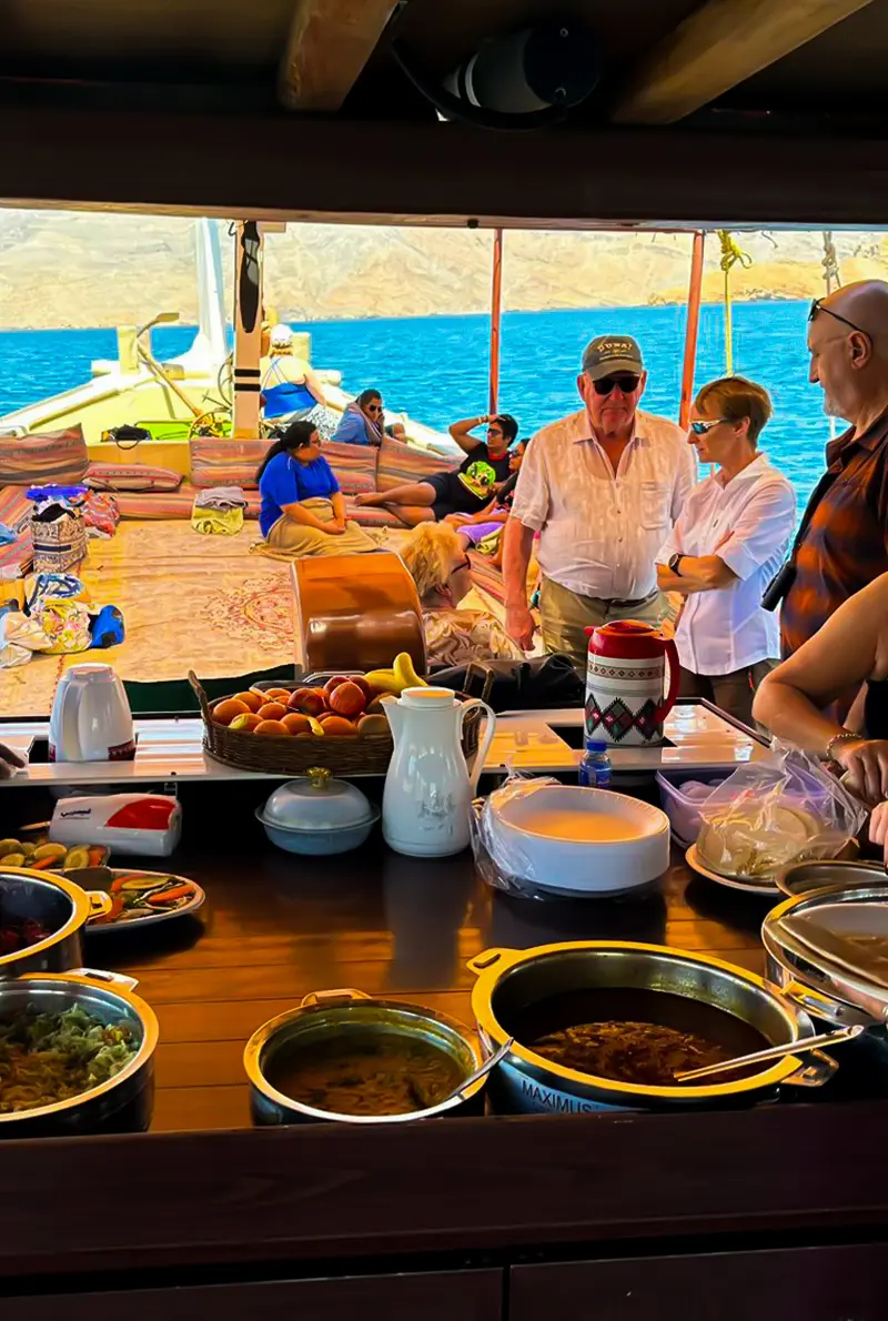 Khasab Musandam: Historic Telegraph Island Dhow Cruise & Fjords Explorer with Dolphin Watching