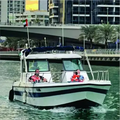 Navigating to the Dubai 36ft Fishing Yacht