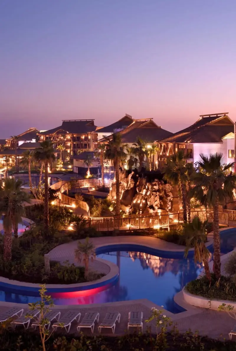 A wonderful outside view of Lapita Hotel near Dubai Park's and Resort