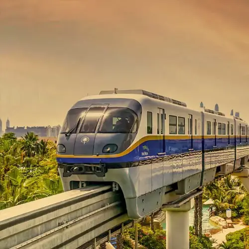 Navigating to the The Palm Monorail