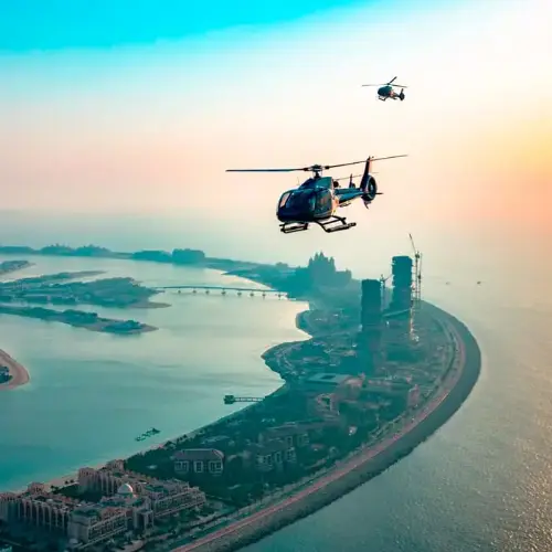 Navigating to the Private Helicopter Tour In Dubai