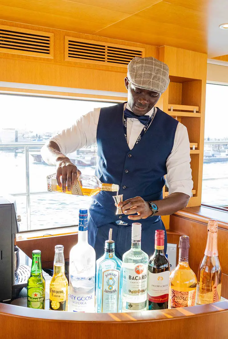 Sharing Dubai luxury yacht with Extended Burj Coastline