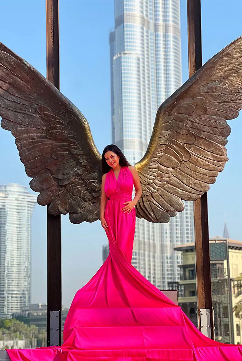 Burj Khalifa Flying Dress Videography Shoot