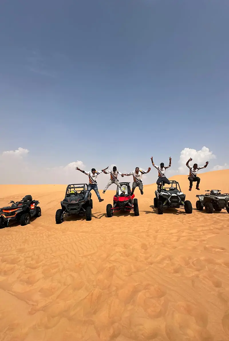 Adventure in Buggy ride in the desert