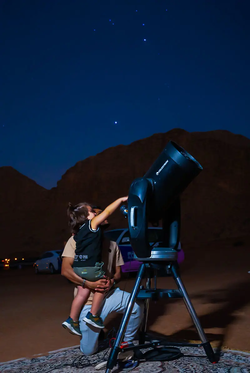 Stars on Demand: Mobile Astronomy Experience in Mleiha