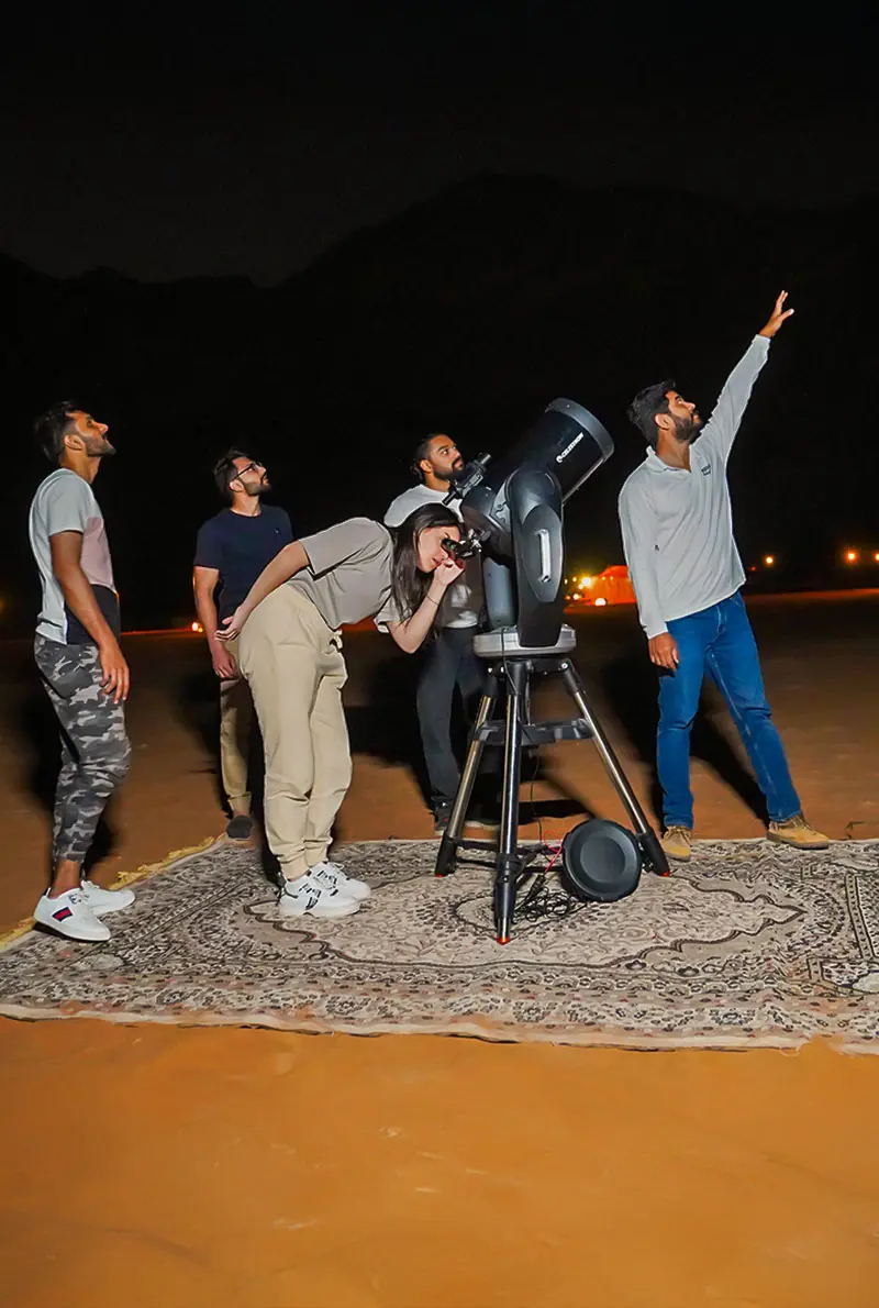 Stars on Demand: Mobile Astronomy Experience in Mleiha
