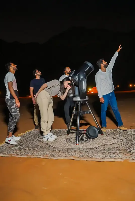 Stars on Demand: Mobile Astronomy Experience in Mleiha