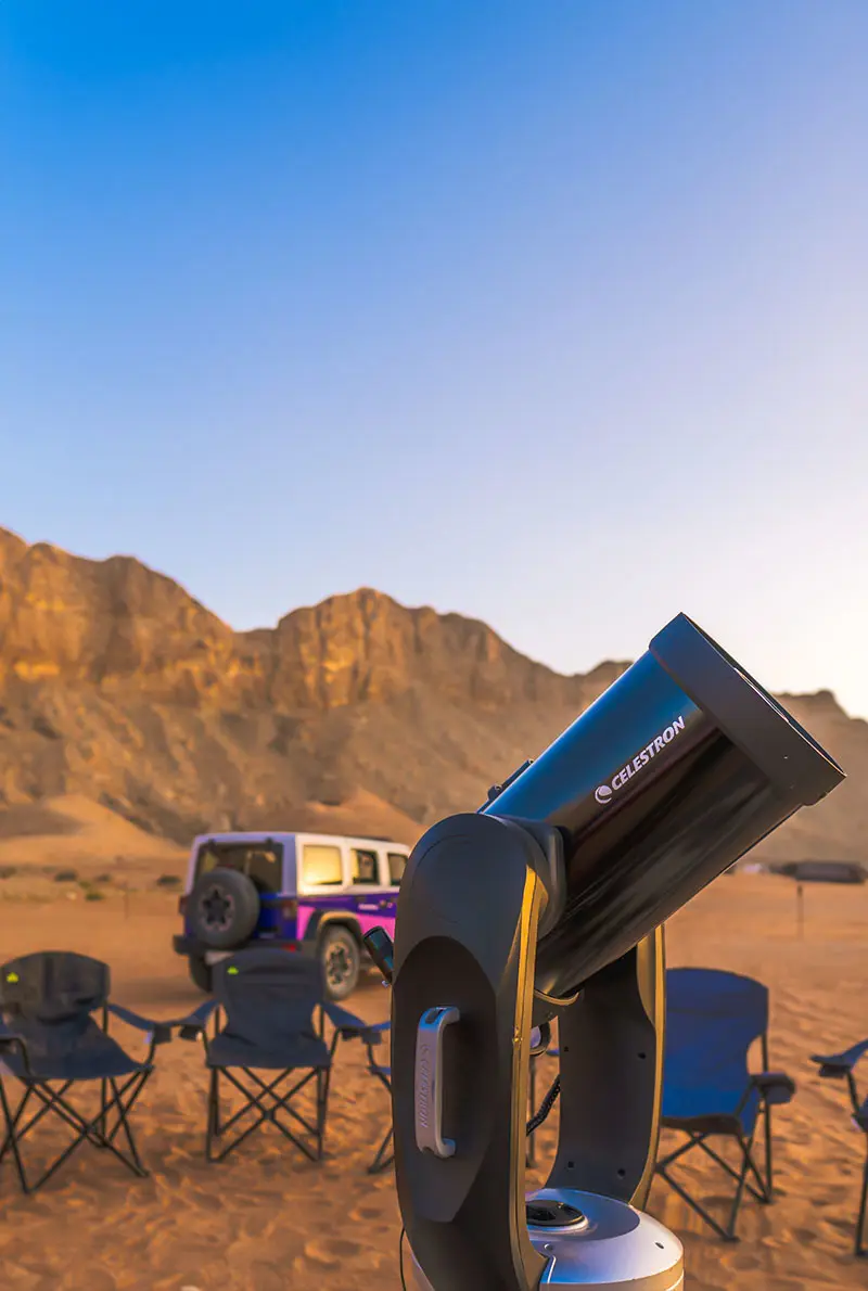 Stars on Demand: Mobile Astronomy Experience in Mleiha