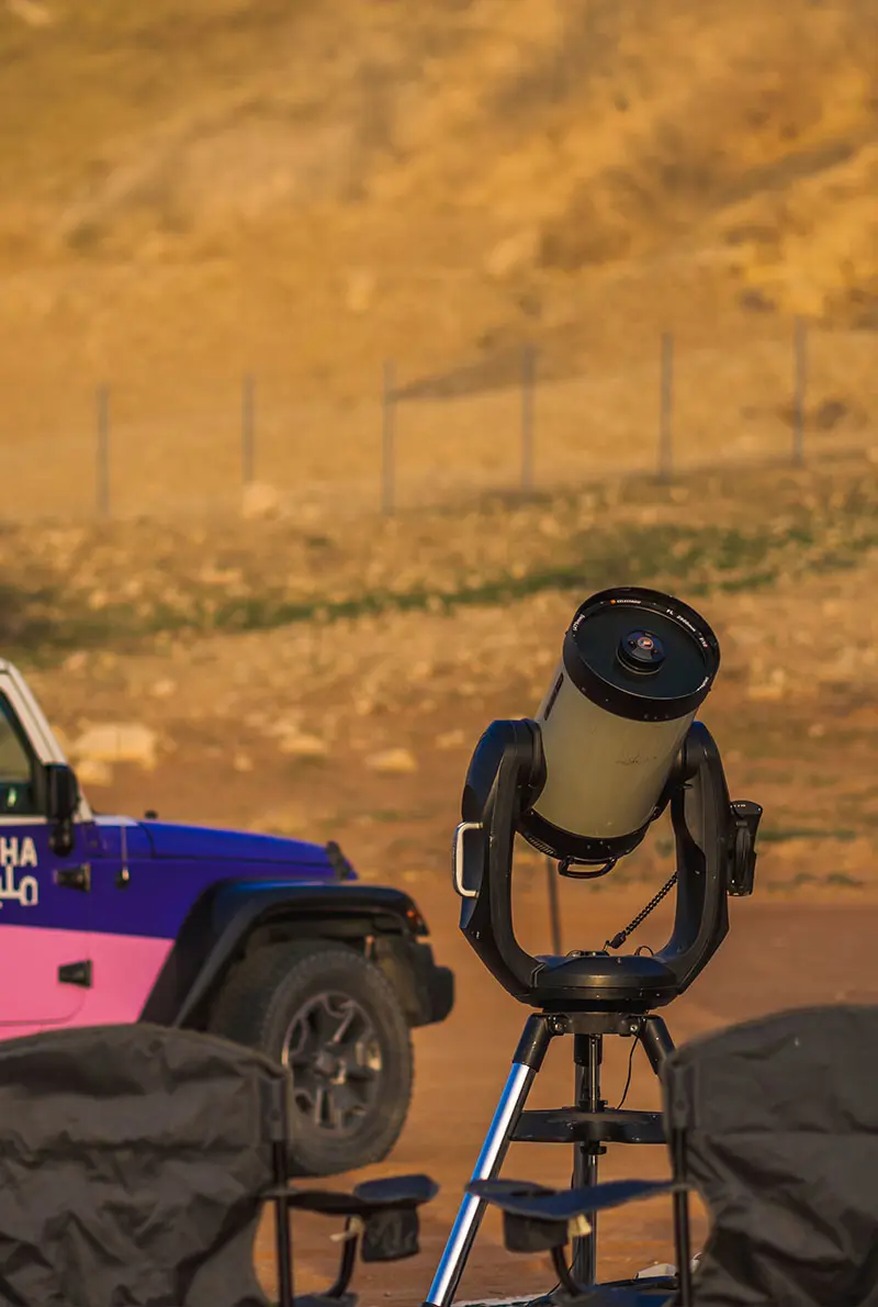 Stars on Demand: Mobile Astronomy Experience in Mleiha