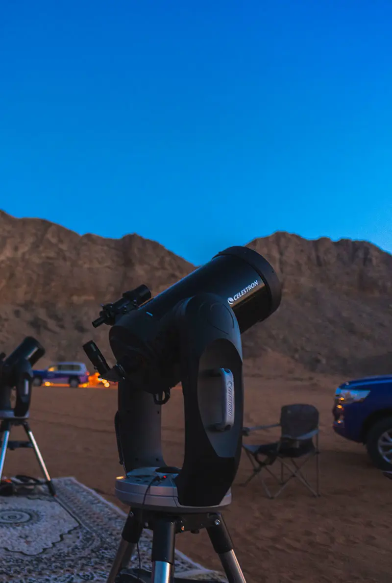 Stars on Demand: Mobile Astronomy Experience in Mleiha