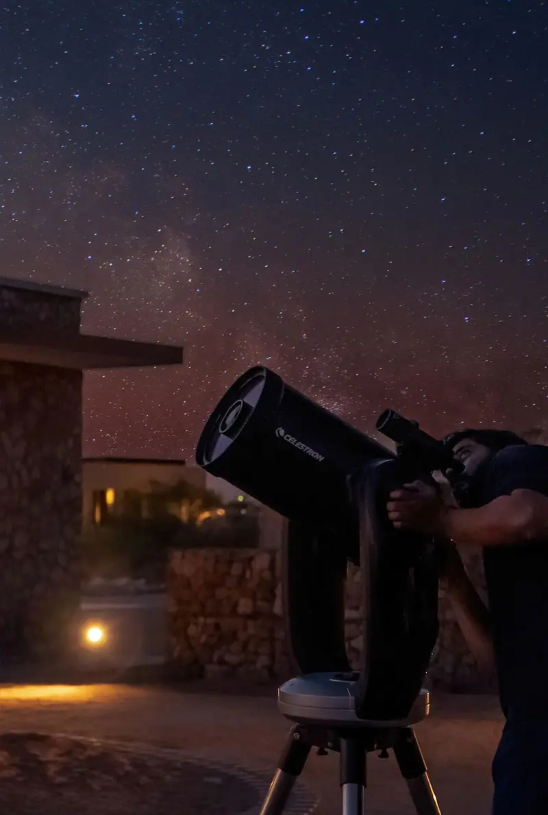 Stars on Demand: Mobile Astronomy Experience in Mleiha