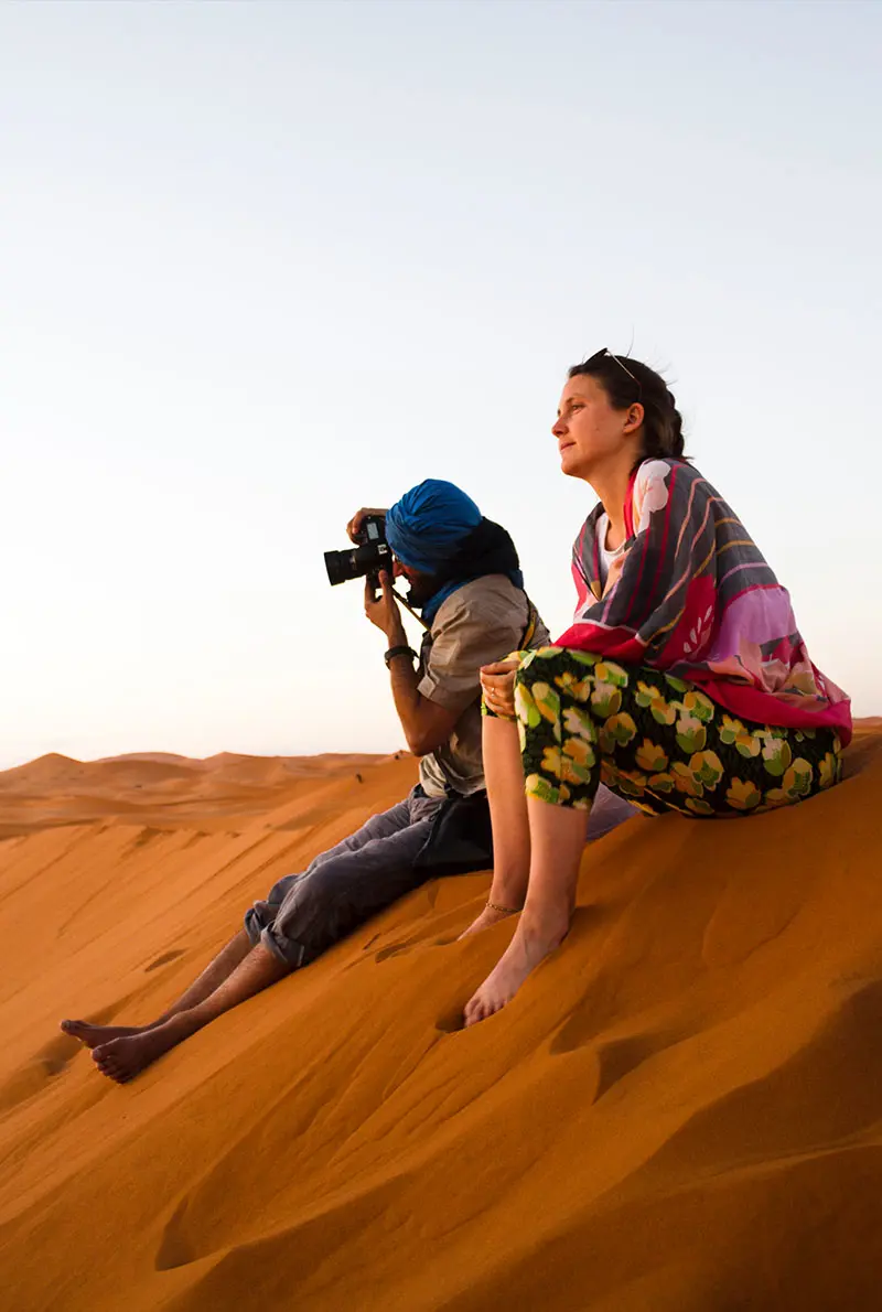 Authentic Dubai Camel Trek at Dawn | Intimate Desert Sunrise Experience