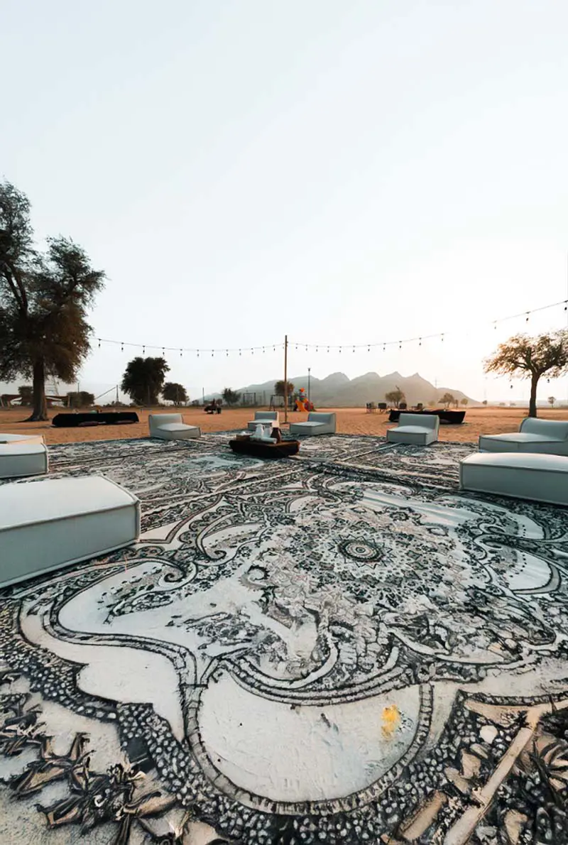 Sunset at Mount Faya | Premium Desert Lounge Experience