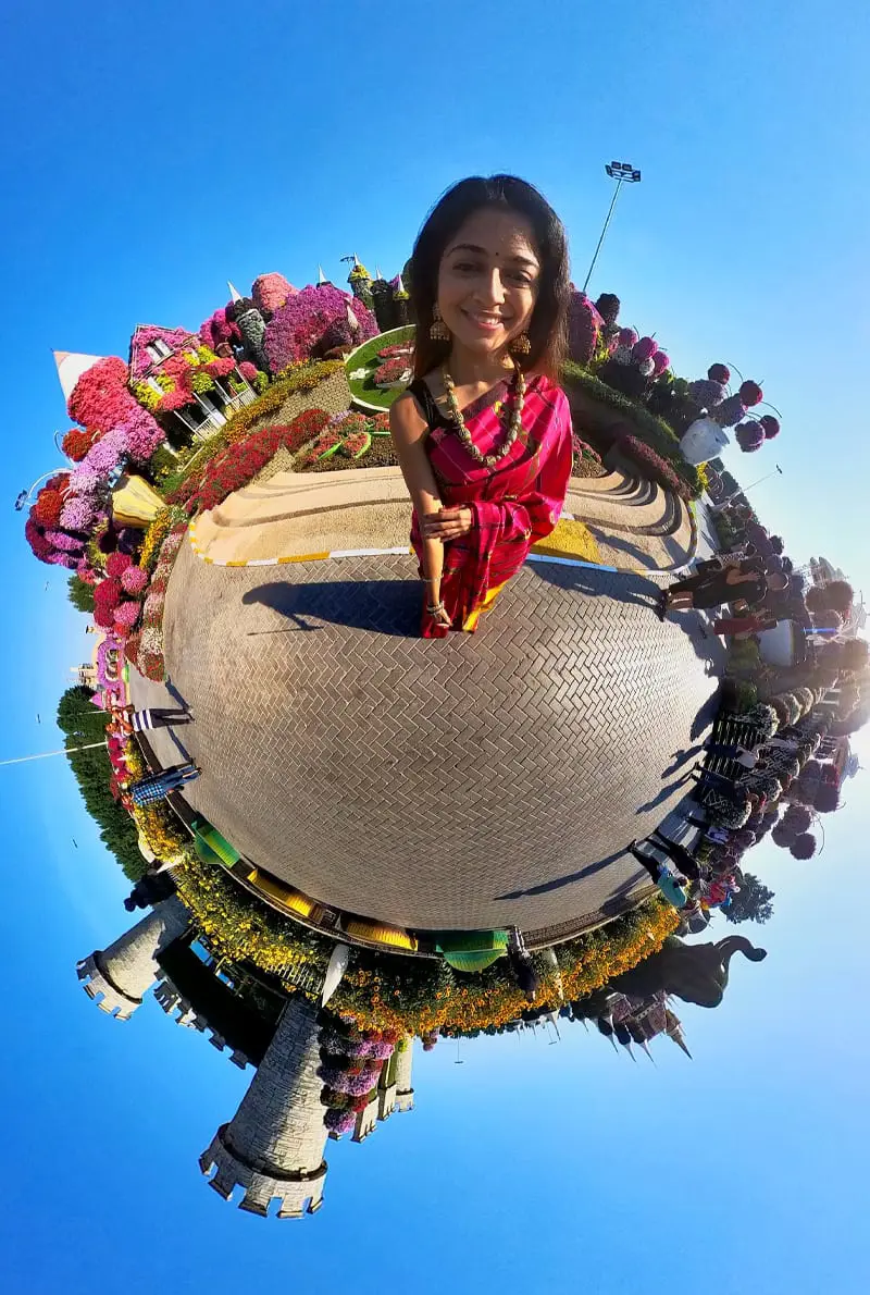 360 degree shot in miracle garden