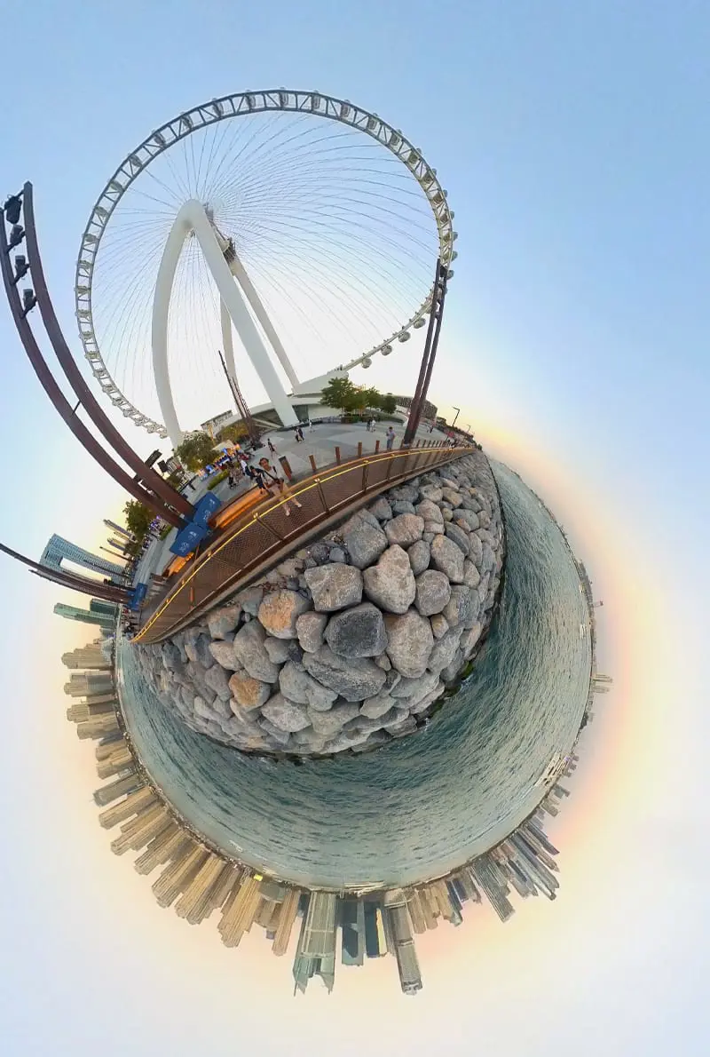 360 degree shot in Ain Dubai