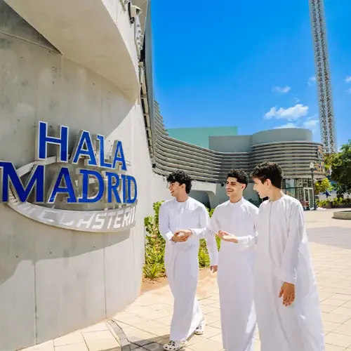 Navigating to the Real Madrid World Theme Parks
