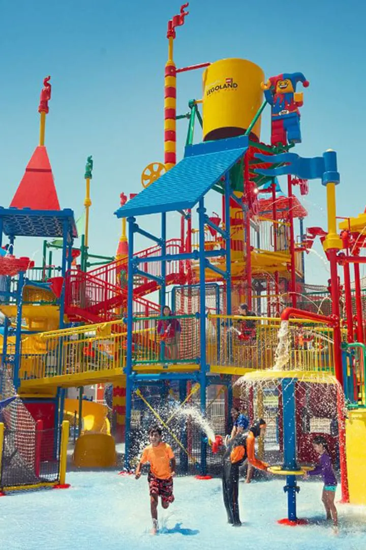 Giant Slide for kiddie pool inside legoland waterpark