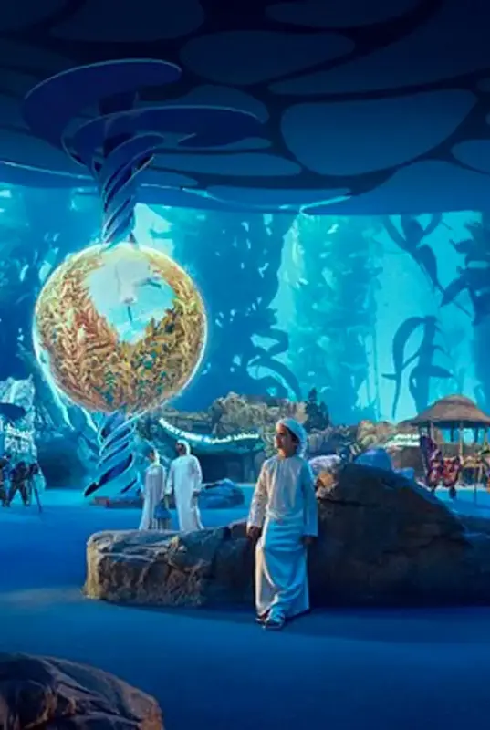 A large aquarium for SeaWorld Abu Dhabi