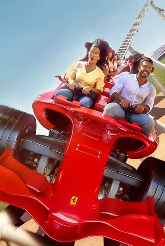 Formula 1 Car in exhiliriating rides in Ferrari World