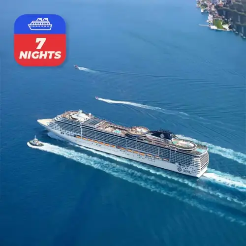 Navigating to the Msc Euribia :Arabian Nights: 7-Night Cruise from Dubai